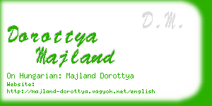 dorottya majland business card